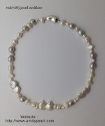 nk7085 freshwater coin and irregular pearl necklace about 38cm.jpg